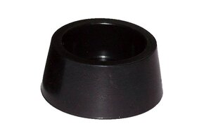 Zwembadtrap Rubber Dop Zwart - set van 2 stuks