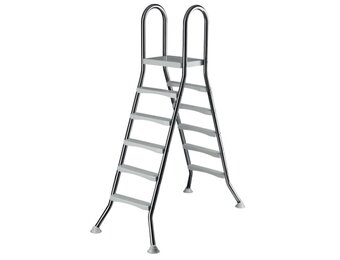 Zwembadtrap A-Frame 5 + 5 Treden AISI 304