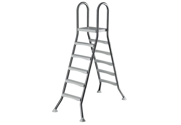 Zwembadtrap A-Frame 5 + 5 Treden AISI 304