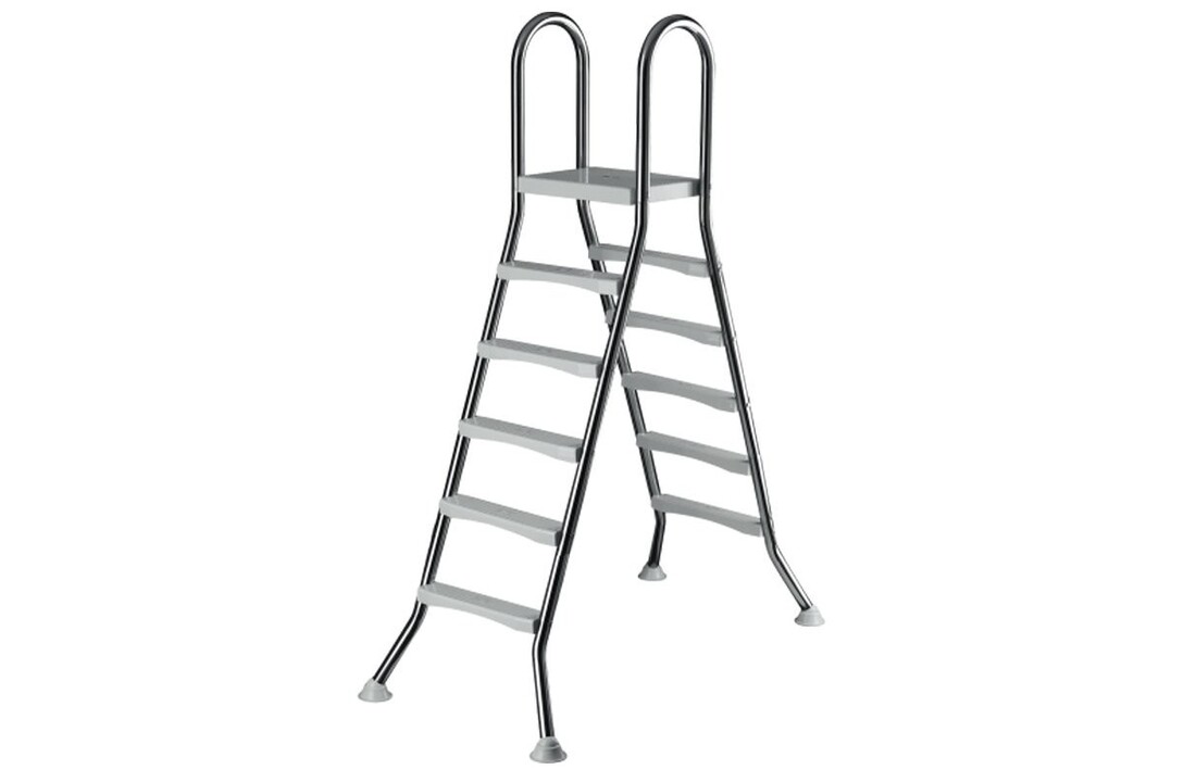 Zwembadtrap A-Frame 5 + 5 Treden AISI 304