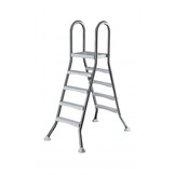 Zwembadtrap A-Frame 4 + 4 Treden AISI 304