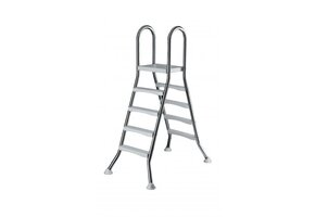 Zwembadtrap A-Frame 4 + 4 Treden AISI 304