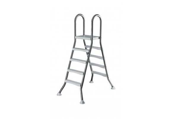 Zwembadtrap A-Frame 4 + 4 Treden AISI 304
