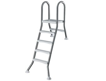 Zwembadtrap A-Frame 1 + 4 Treden AISI 304
