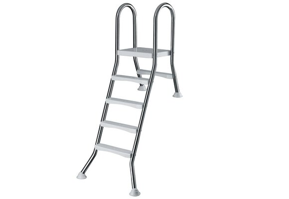 Zwembadtrap A-Frame 1 + 4 Treden AISI 304