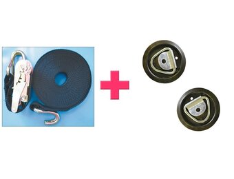 Zwembad Winterafdekking Spanner 10 meter plus 2 Montageplaten