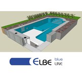 Elbe Anti Slip Zwembadfolie Classic - Adria Blauw