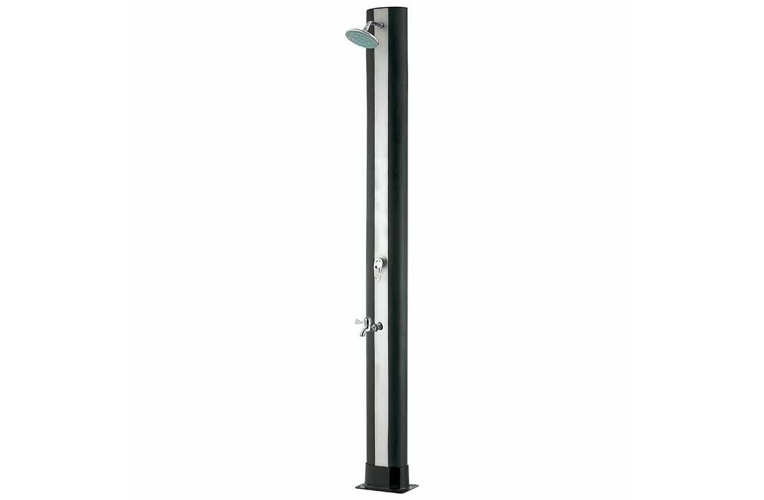 Solar douche recht model met voetdouche 35 ltr