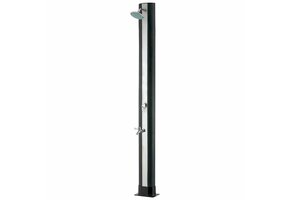Solar douche recht model met voetdouche 35 ltr