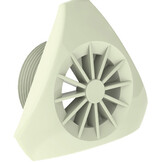 Weltico Design Driehoekig Rooster Bodemzuigeraansluiting  1.5" Schroefdraad Wit - diverse kleuren