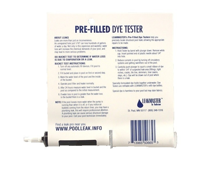 Zwembad Lekkage Detectie Kleurstof Blister Verpakking (lekdetectie) - Blauw