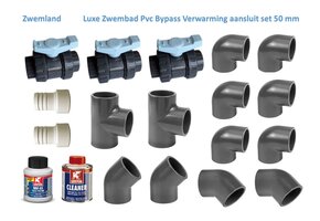 Zwembad Luxe Bypass Verwarming Aansluitset Pvc 16 Bar 50 mm
