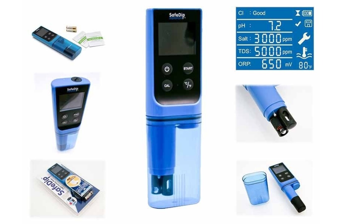 SafeDip 6-in-1 Digitale Zwembadwater Analyse