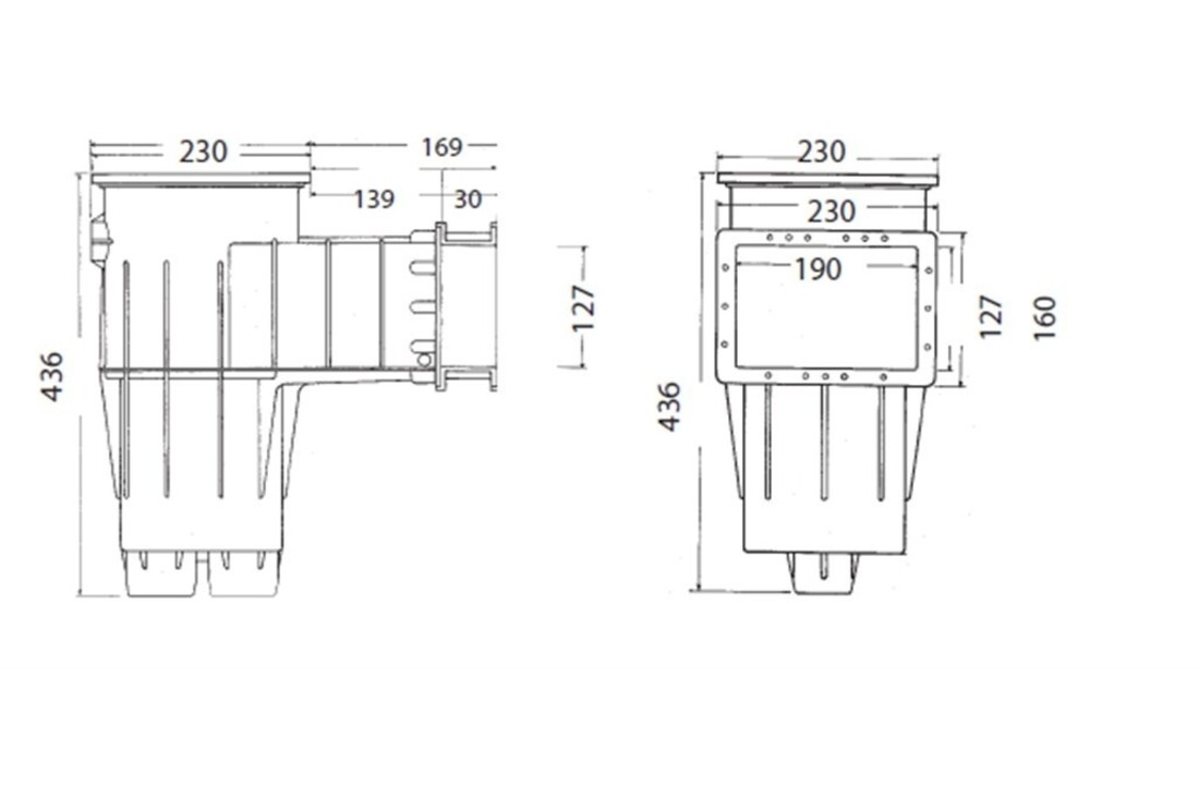 Hayward Skimmer Premium / Cofies zandkleur voor liner zwembaden kleine opening