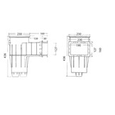 Hayward Skimmer Premium / Cofies zandkleur voor liner zwembaden kleine opening