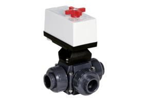Praher Elektrische Driewegkraan 63mm 230 V