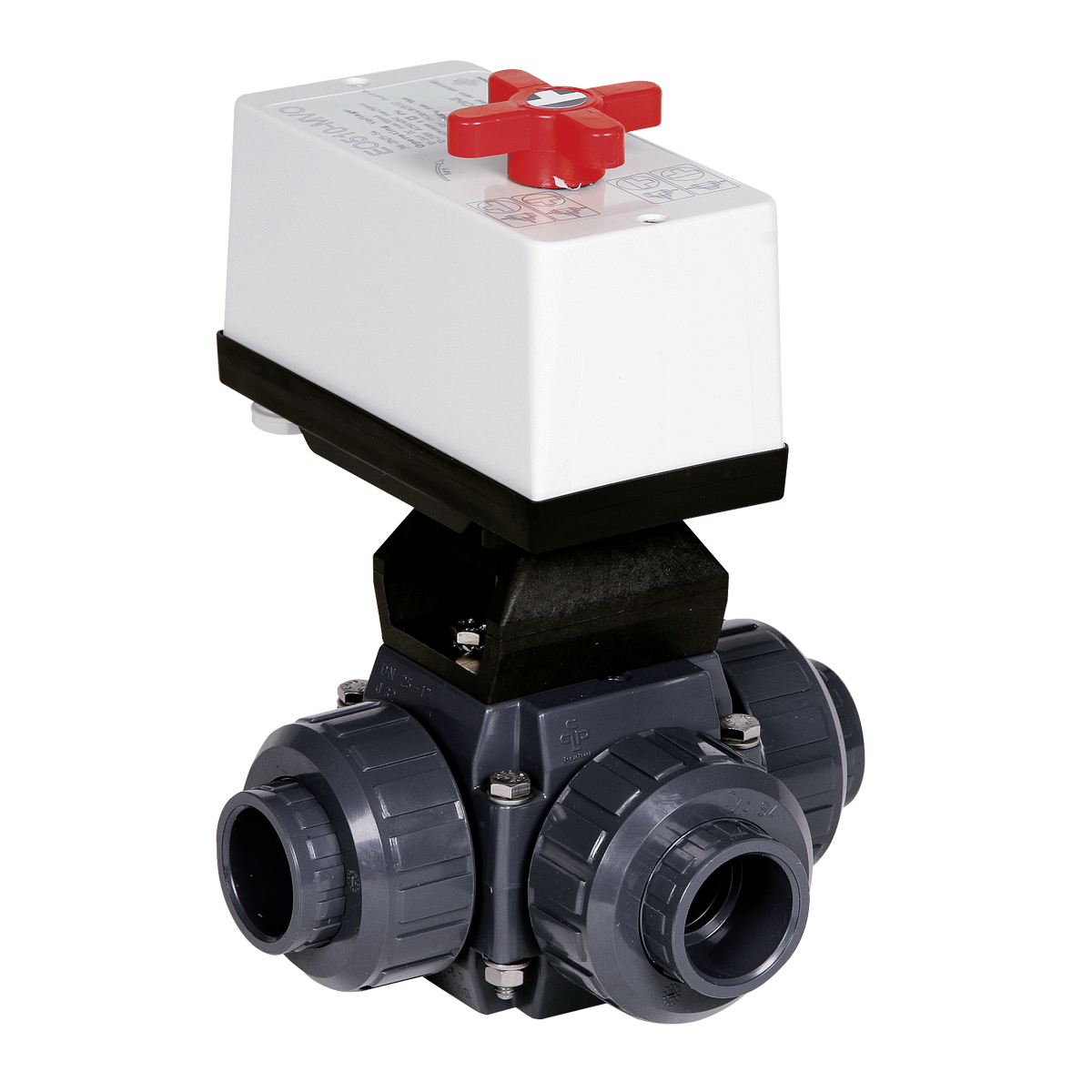 Praher Elektrische Driewegkraan 63mm 230 V