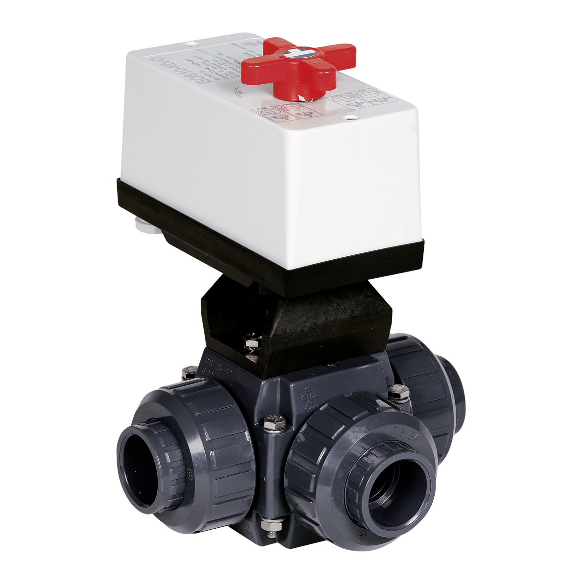 Praher Elektrische Driewegkraan 63mm 230 V