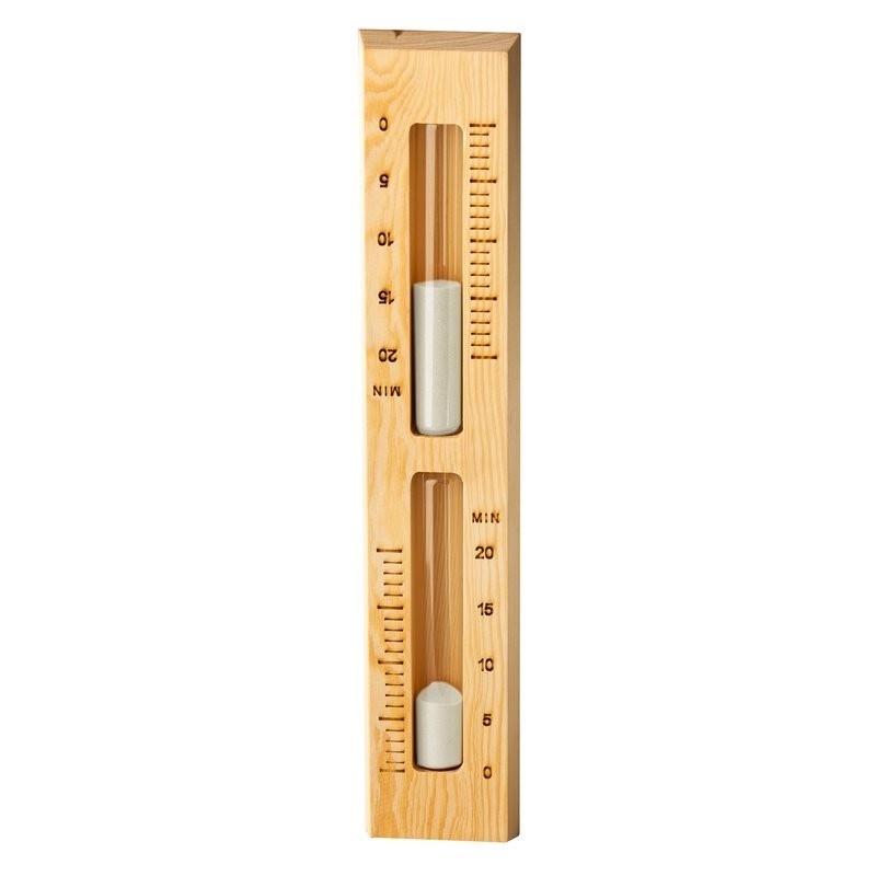 Sauna Zandloper wandmodel in Pine met witte vulling