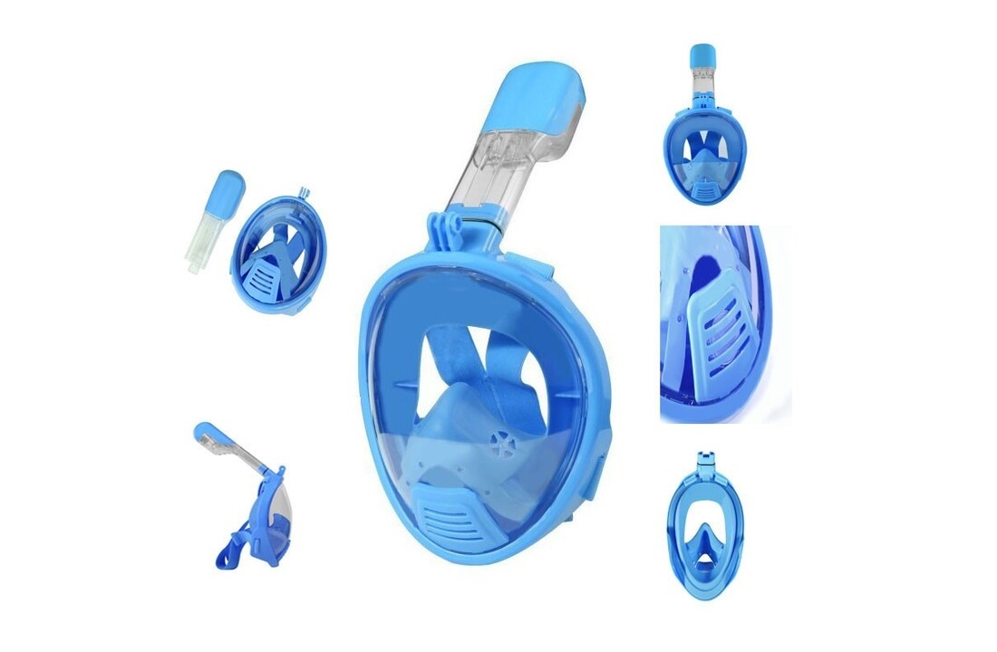 Snorkelmasker Atlantis 2.0 Full Face Mask kinderen - blauw