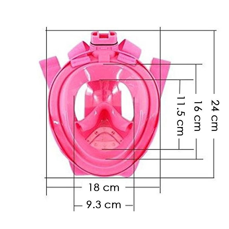 Snorkelmasker Atlantis 2.0 Full Face Mask kinderen - blauw