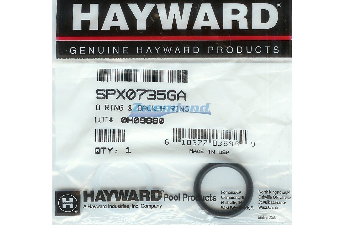 Hayward pakking o-ring voor Zeswegklep