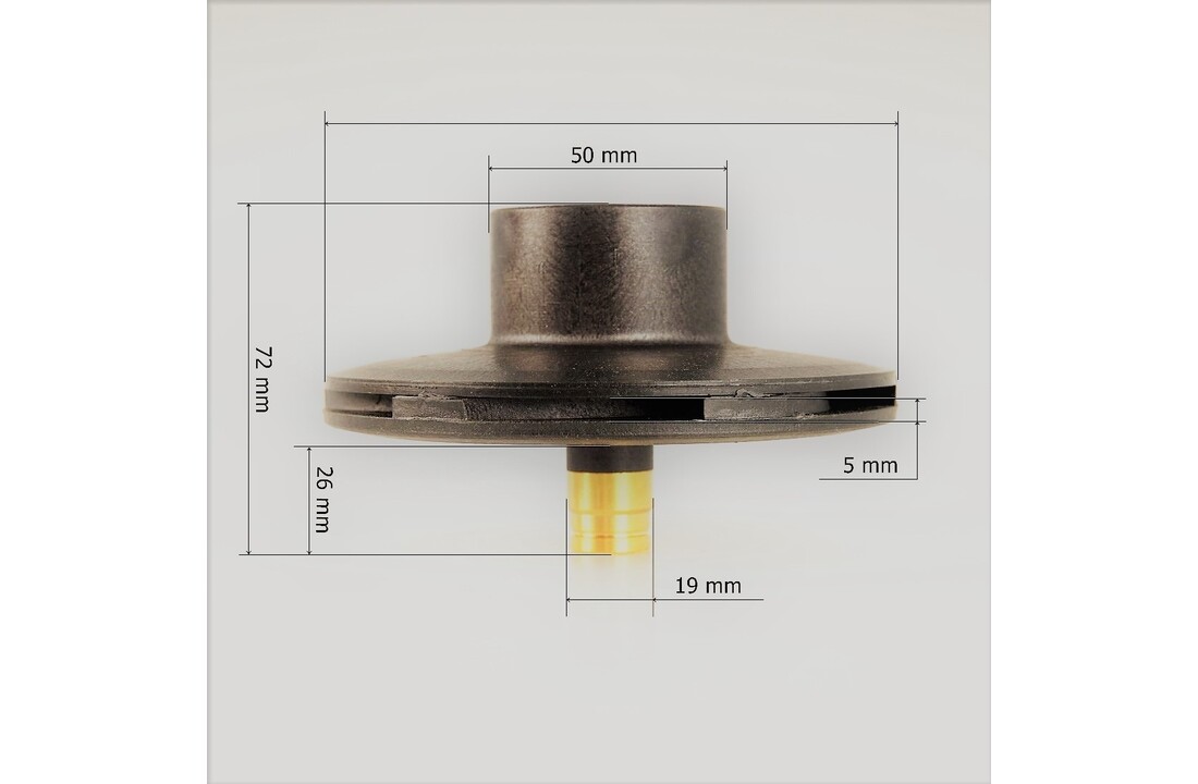 Hayward zwembadpomp impeller voor 0.75 pk/ SPX1608CEX