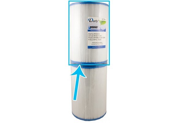 Spa Filter Darlly SC736 (6CH-941) 21 cm x 15.2 cm bovenkant