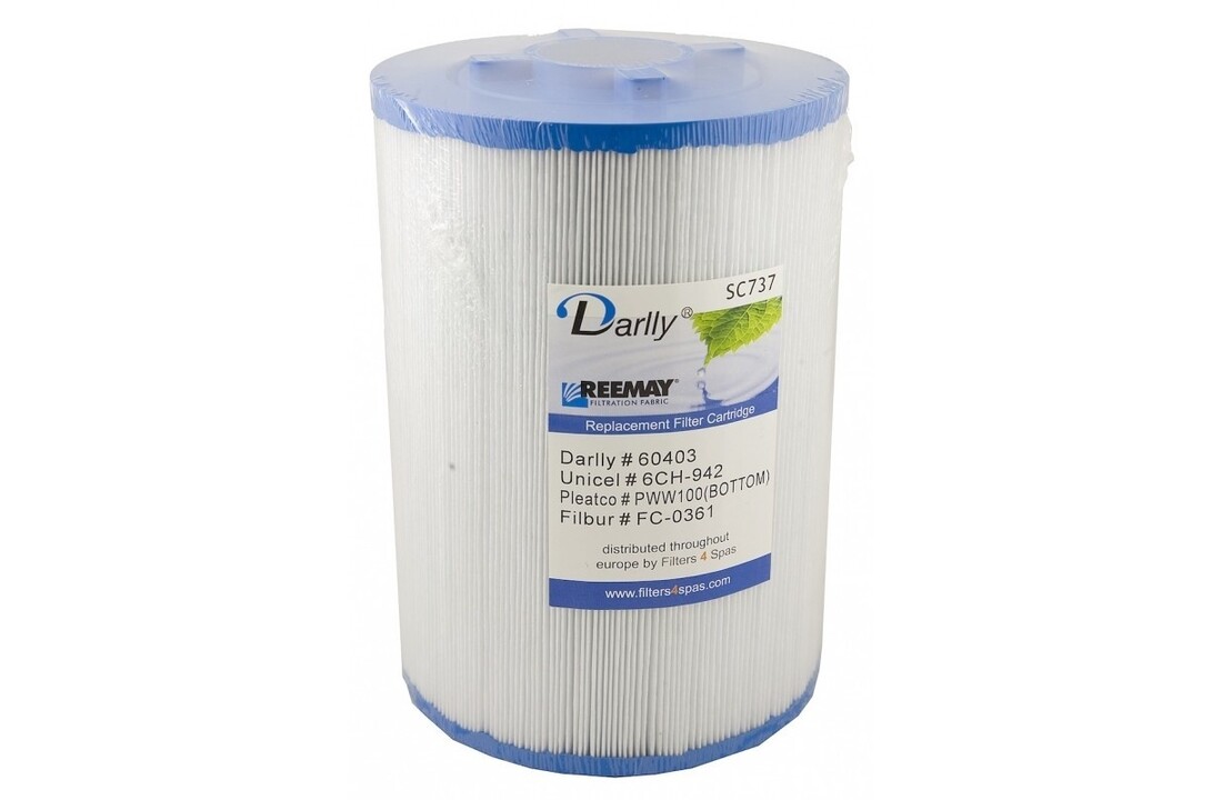 Spa Filter Darlly SC737 (6CH-942) 21 cm x 15.2 cm onderkant