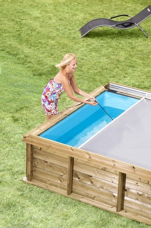 Houten kinderzwembad Pistoche 2 x 2 x 0.64 meter