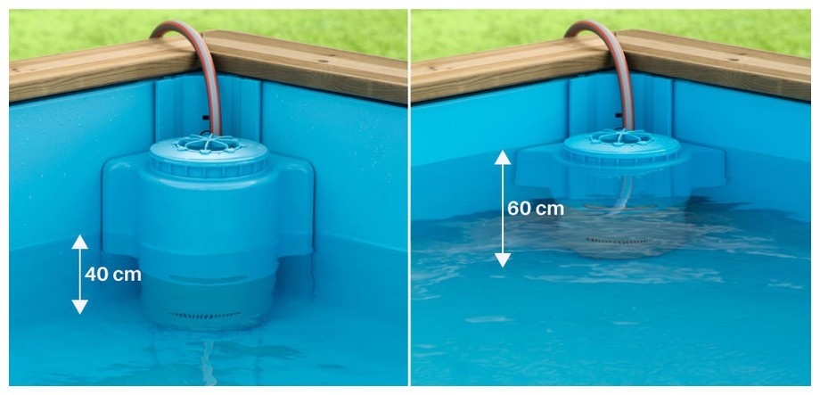 Houten kinderzwembad Pistoche 2 x 2 x 0.64 meter