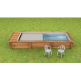 Houten Urban Stadszwembad 6.50 x 3.50 x 1.33 Met Automatisch Rolluik