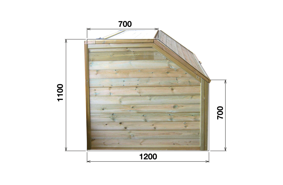 Houten Urban Stadszwembad 6.50 x 3.50 x 1.33 Met Automatisch Rolluik