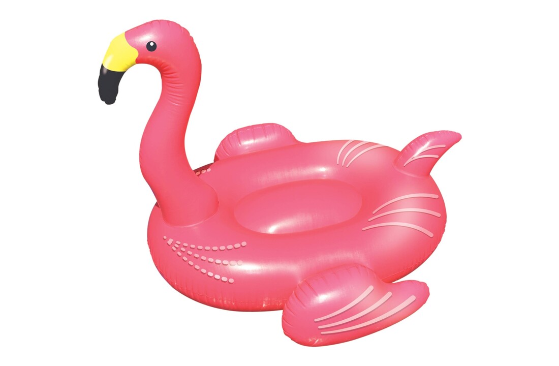 Opblaasbare drijvende rose  flamingo XL