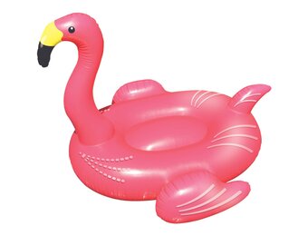 Opblaasbare drijvende rose  flamingo XL