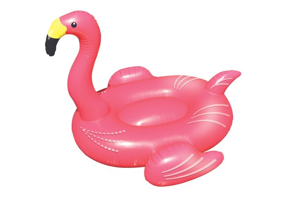 Opblaasbare drijvende rose  flamingo XL