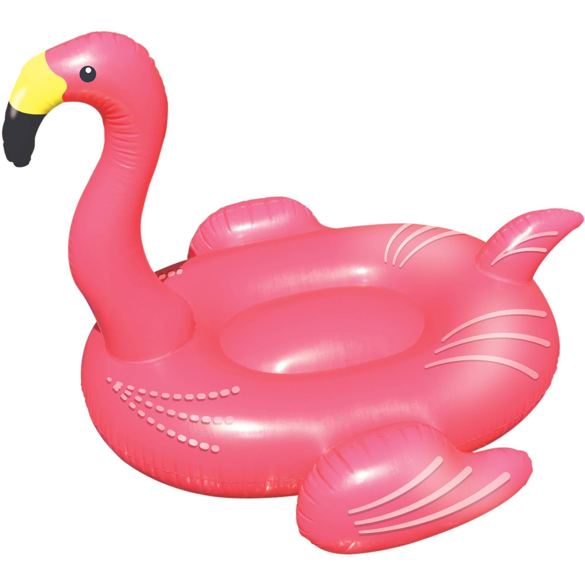 Opblaasbare drijvende rose  flamingo XL
