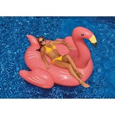 Opblaasbare drijvende rose  flamingo XL