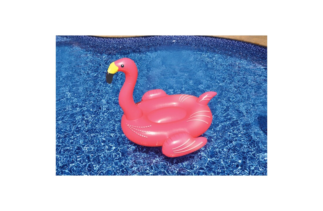 Opblaasbare drijvende rose  flamingo XL