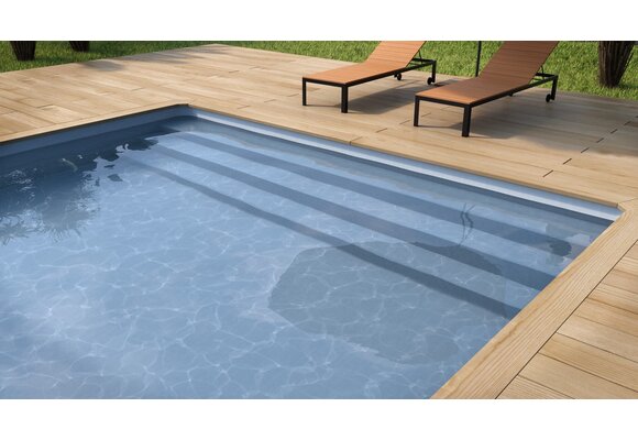 Zwembad Superliner  V2F 85/100ste blauw grijs