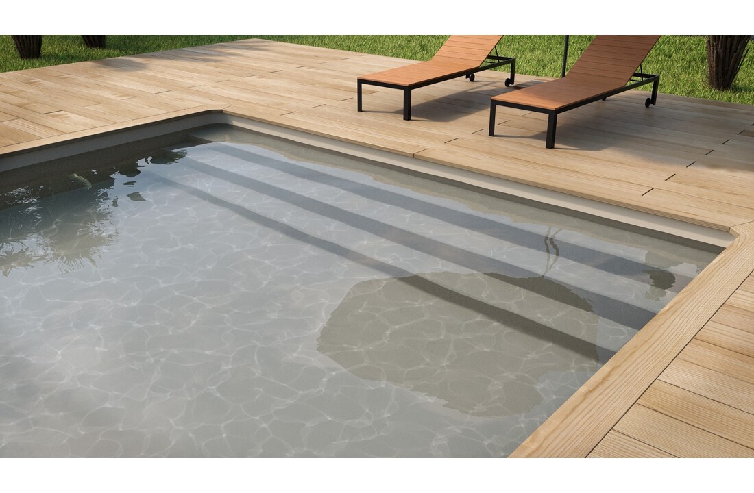 Zwembad Superliner  V2F 85/100ste kleur Taupe