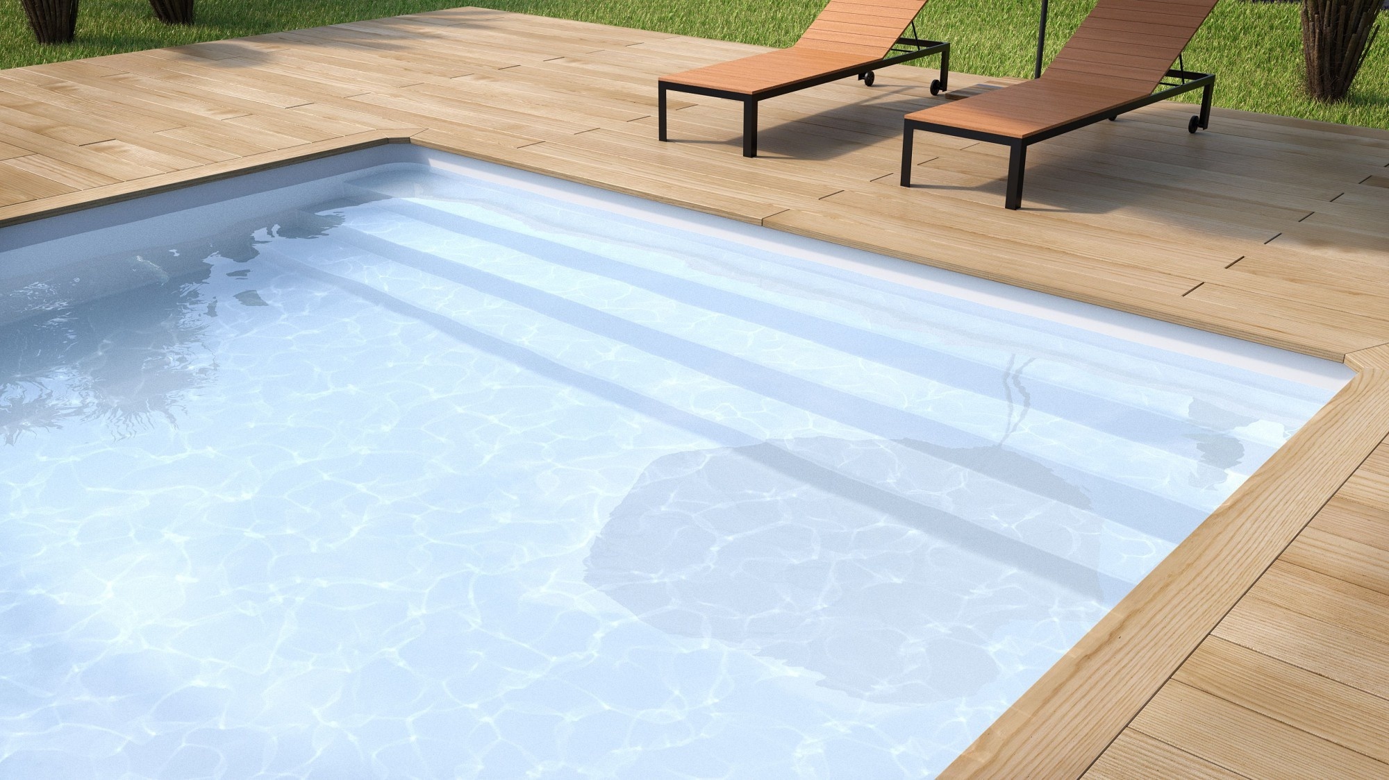 Zwembad Superliner  V2F 85/100ste kleur wit