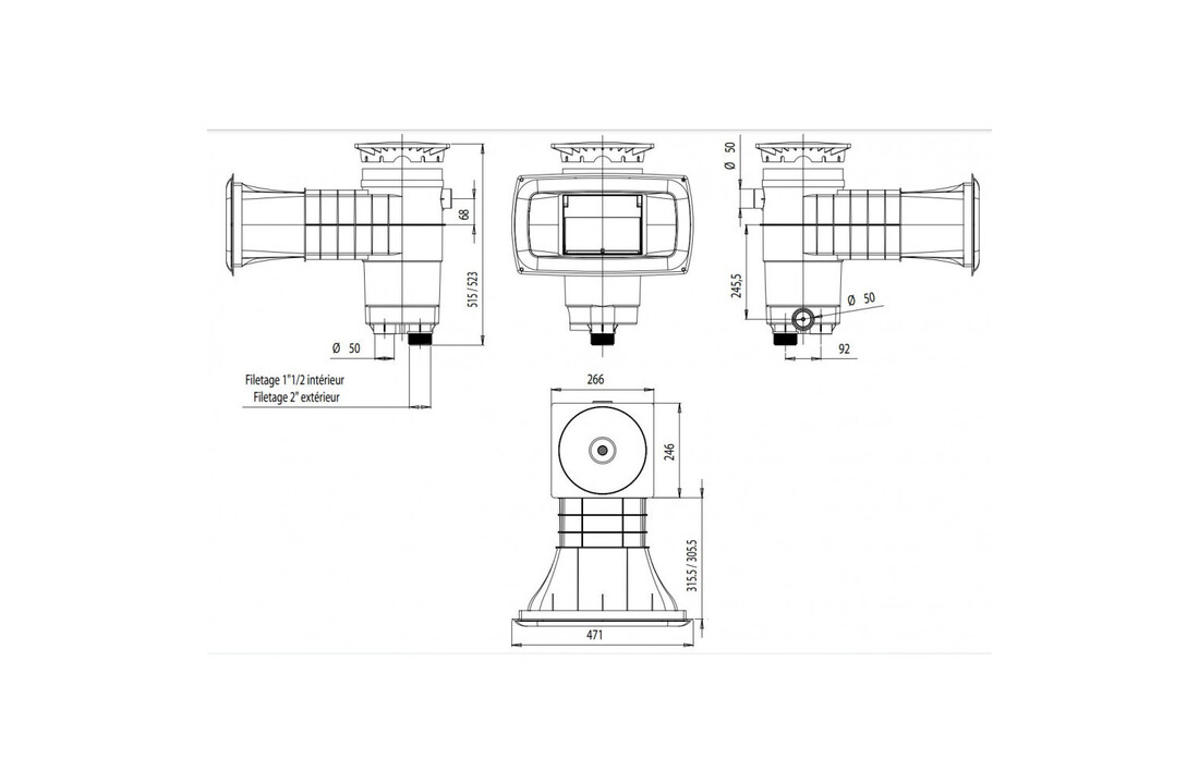 Weltico Skimmer A400 Elegance voor Liner