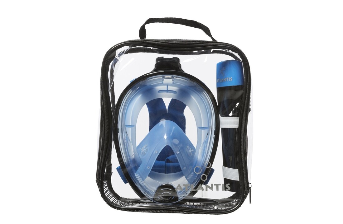 Snorkelmasker Atlantis Full Face Mask Zwart/Blauw