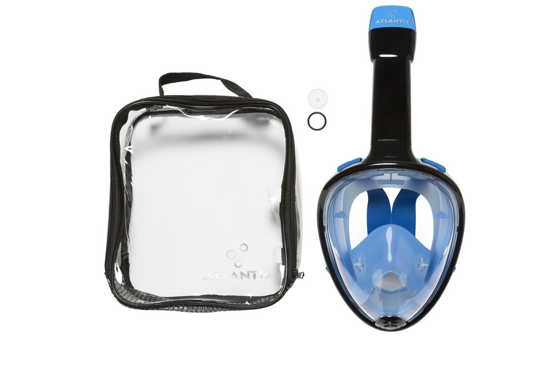 Snorkelmasker Atlantis Full Face Mask Zwart/Blauw