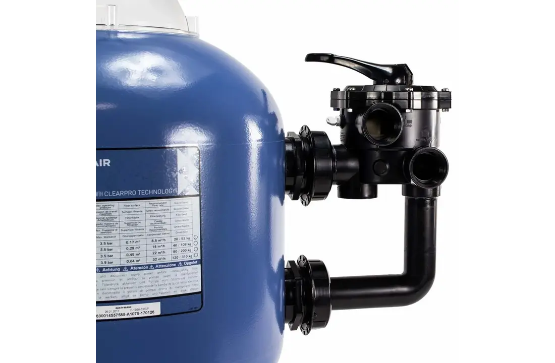 Pentair 2" sidemount 6-wegkraan voor triton zwembadfilter