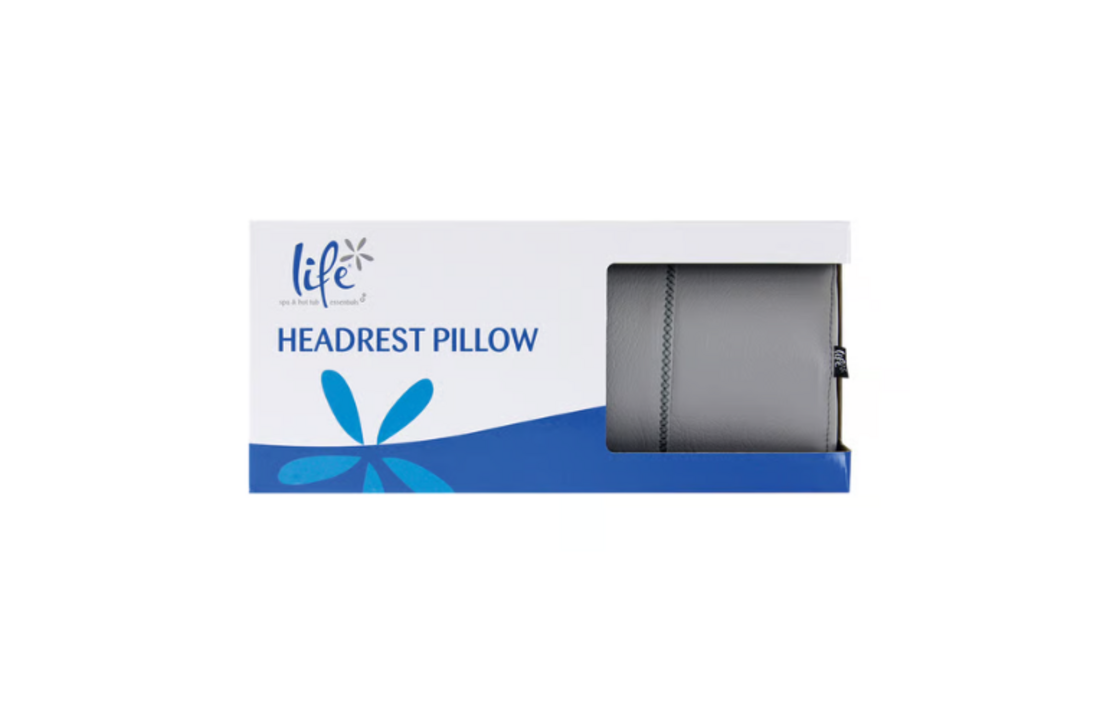 Life spa hoofdsteun kussen - Zwart of Grijs