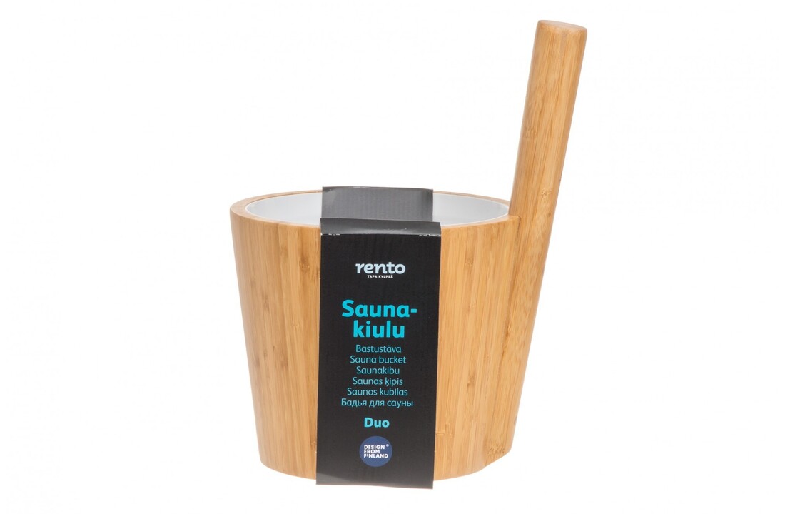 Rento Sauna Emmer bamboe duo wit