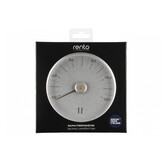 Rento Sauna Thermometer Aluminium rond zilvergrijs