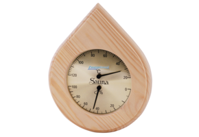 Thermo- Hygrometer druppelvorm Pine